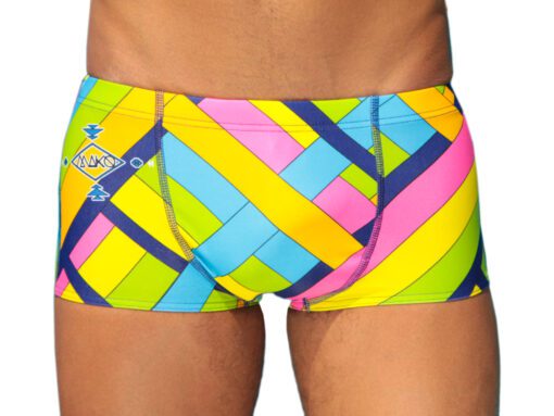 MAKO Shorty Neon Chevron miesten uimahousut